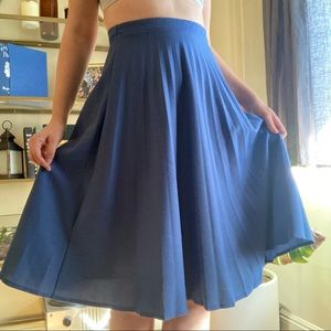 80s does 40s Vintage Accordion Pleated Skirt